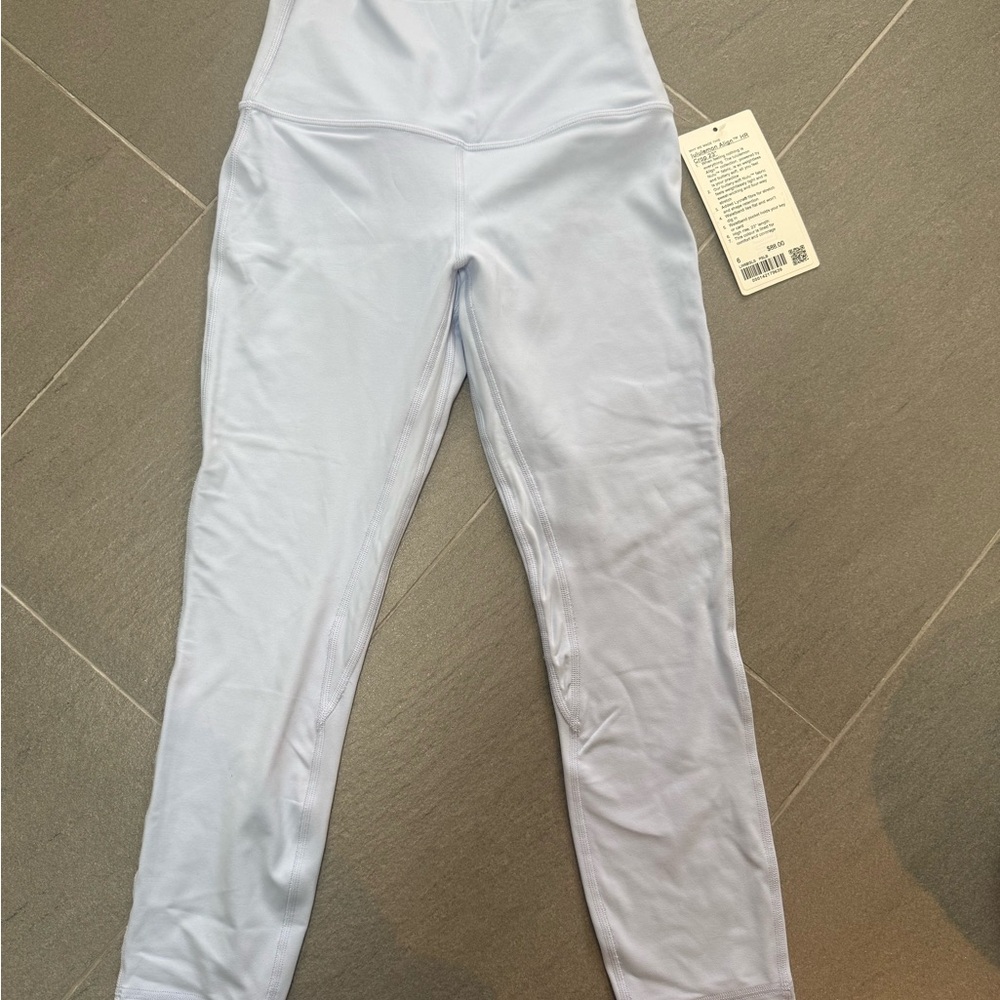 lululemon athletica Light Blue align HR crop 23” Stretch Leggings